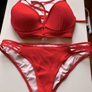 Shade Shore Red Beautiful Bikini Set $15
